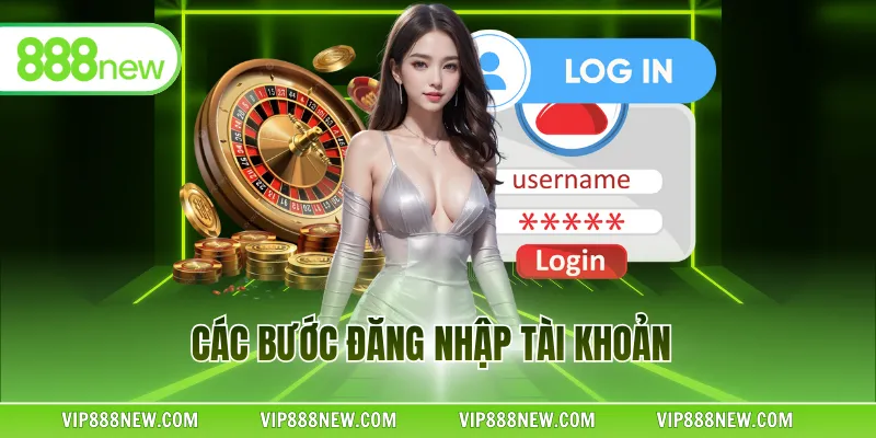 Các bước đăng nhập tài khoản